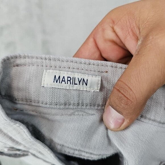 Gray Embroidered Women's Jeans - Picture 14 of 15